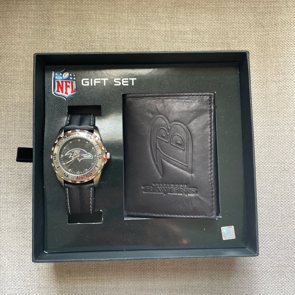 Baltimore Ravens Black Watch with Metallic Case